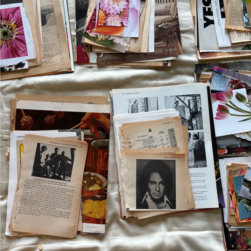 Vintage Paper Crafting Junk Journal Collage Ephemera Scrapbook Bundle